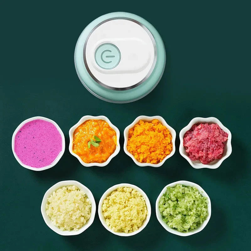 Portable Electric Mini Garlic Cutter Quick Loop