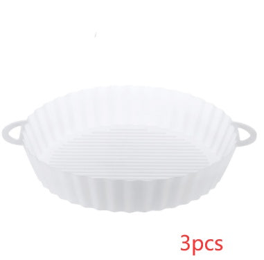 Air Fryer Tray Silicone Kitchen Supplies AirFryer Silicone Pot Grill Pan Accessories Disposable Paper Liner Quick Loop