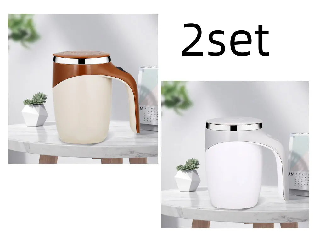 Rechargeable Model Automatic Stirring Cup Coffee Cup High Value Electric Stirring Cup Lazy Milkshake Rotating Magnetic Water Cup Quick Loop