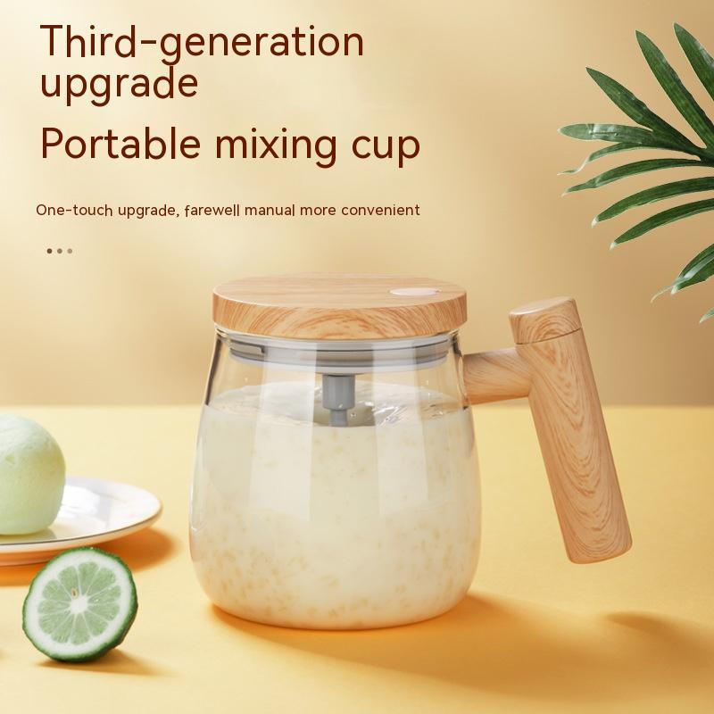 400ML Self Stirring Coffee Mug  Electric Mixing Glass Coffee CupHigh Speed Fast Automatic Coffee Cup For Gyms Dining Room Kitchen Gadgets quick loop