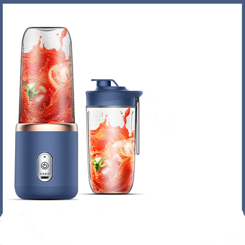 6blade Portable Blender Mini Juicer Cup Extractor Smoothie USB Charging Fruit Squeezer Blender Food Mixer Ice Crusher Portable Juicer Machine quick loop