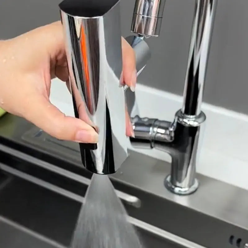 Kitchen Faucet Waterfall Outlet Splash Proof Universal Rotating Bubbler Multifunctional Water Nozzle Extension Kitchen Gadgets Quick Loop