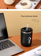 304 Stainless Steel Coffee Cup Double Insulation Good-looking Car Portable - Quick Loop