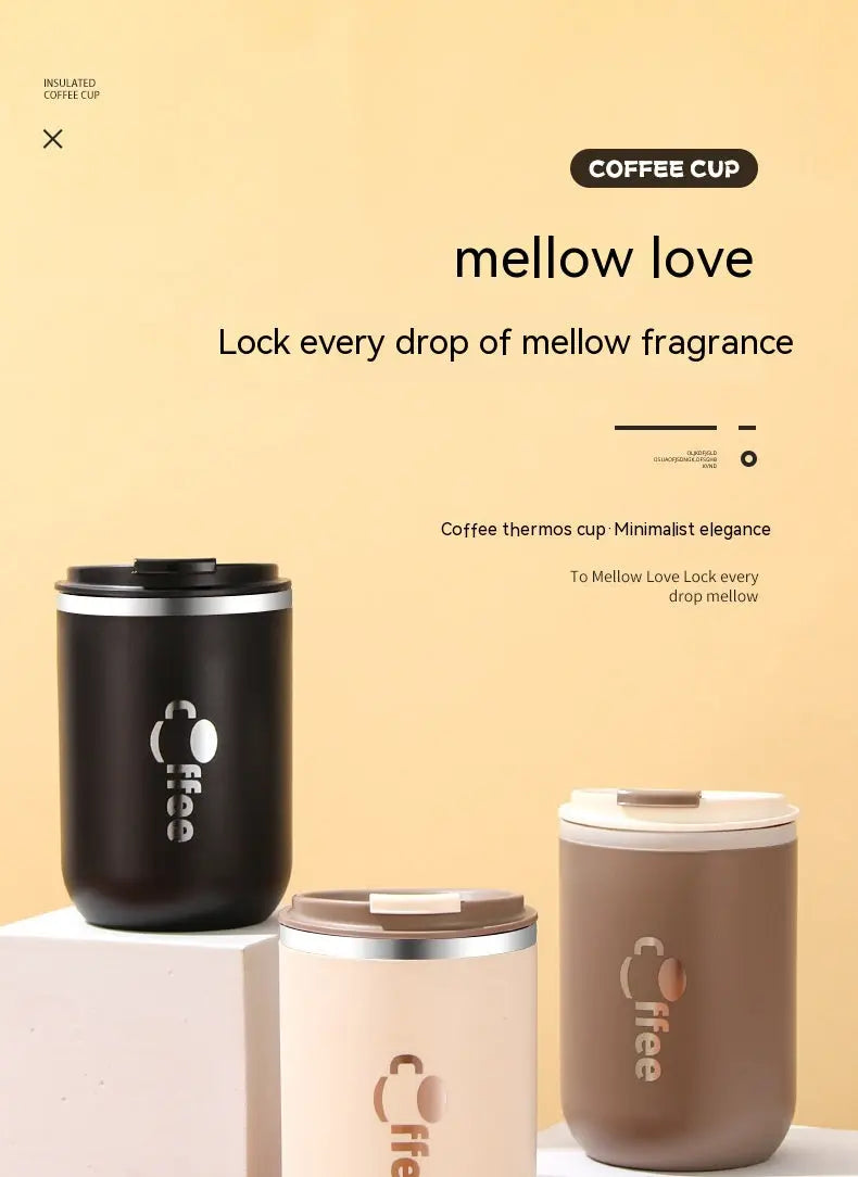 304 Stainless Steel Coffee Cup Double Insulation Good-looking Car Portable - Quick Loop