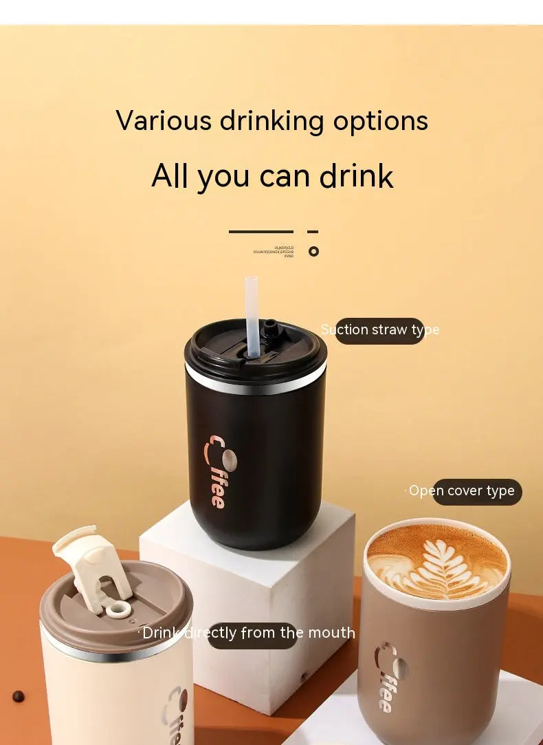 304 Stainless Steel Coffee Cup Double Insulation Good-looking Car Portable - Quick Loop