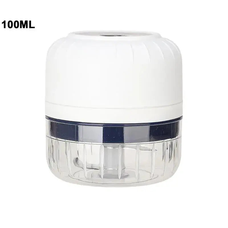 Clear container with white lid labeled '100ML' on a white background