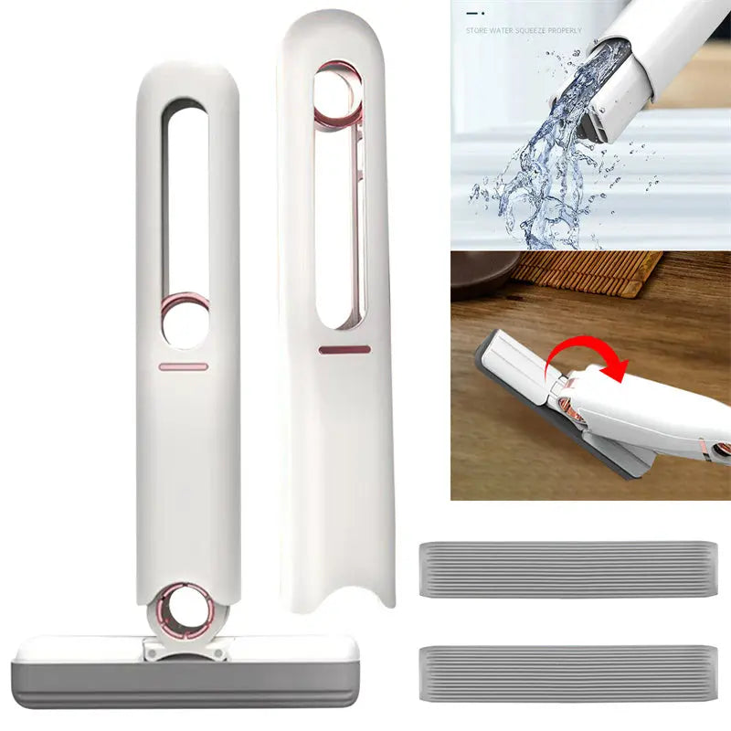 Mini Mops Floor Cleaning Sponge Squeeze Mop Household Cleaning Tools Home Car Portable Wiper Glass Screen Desk Cleaner Mop Quick Loop