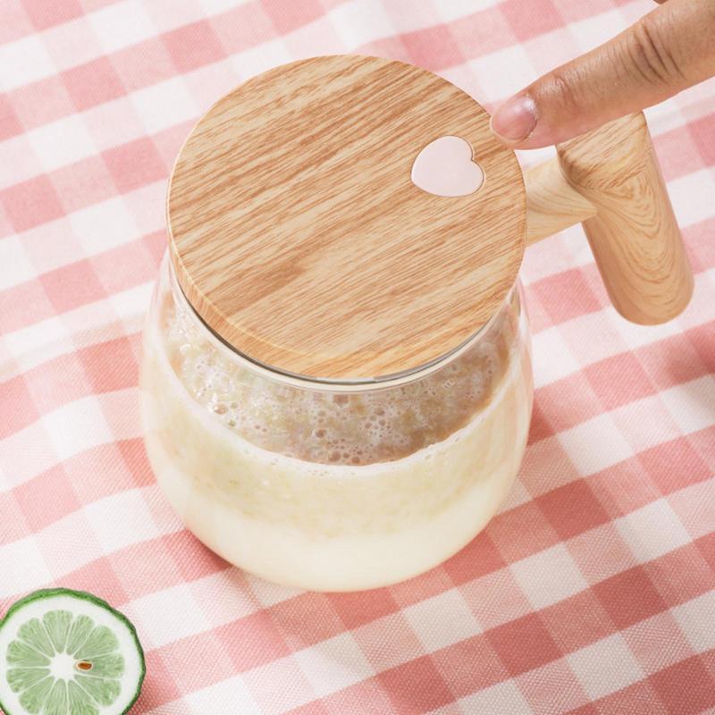 400ML Self Stirring Coffee Mug  Electric Mixing Glass Coffee CupHigh Speed Fast Automatic Coffee Cup For Gyms Dining Room Kitchen Gadgets quick loop