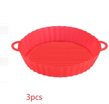 Air Fryer Tray Silicone Kitchen Supplies AirFryer Silicone Pot Grill Pan Accessories Disposable Paper Liner Quick Loop