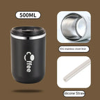 304 Stainless Steel Coffee Cup Double Insulation Good-looking Car Portable - Quick Loop