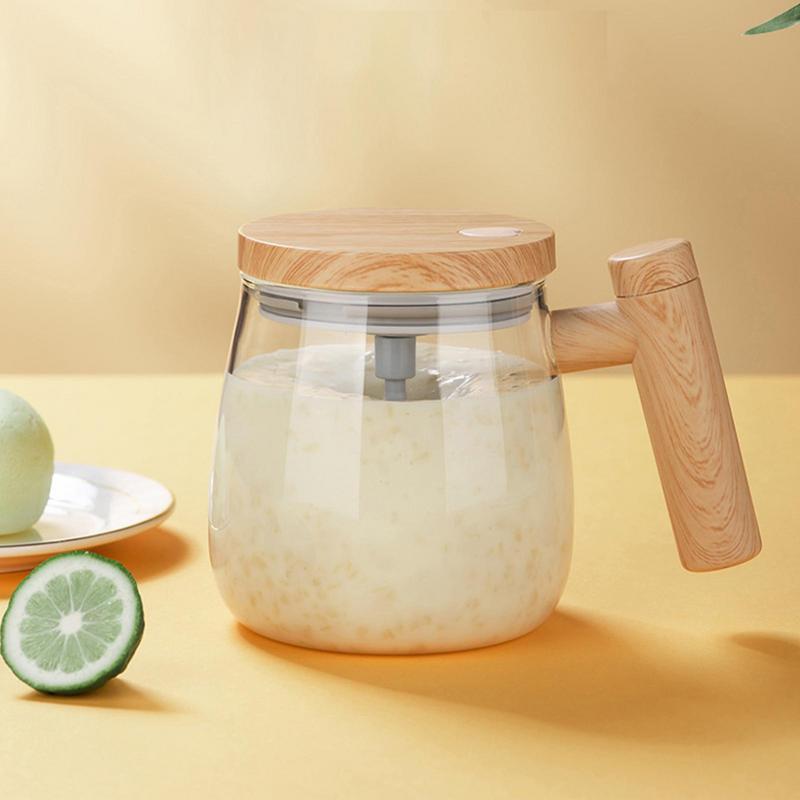 400ML Self Stirring Coffee Mug  Electric Mixing Glass Coffee CupHigh Speed Fast Automatic Coffee Cup For Gyms Dining Room Kitchen Gadgets quick loop