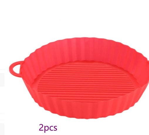Air Fryer Tray Silicone Kitchen Supplies AirFryer Silicone Pot Grill Pan Accessories Disposable Paper Liner Quick Loop