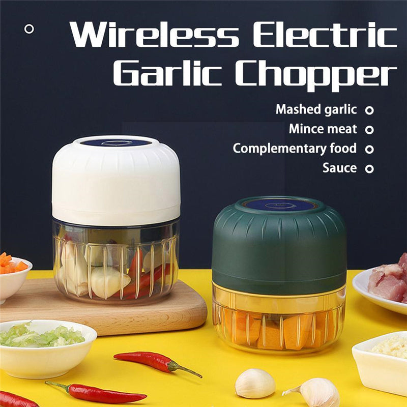 Household Portable Kitchen Electric Garlic Crusher quick loop