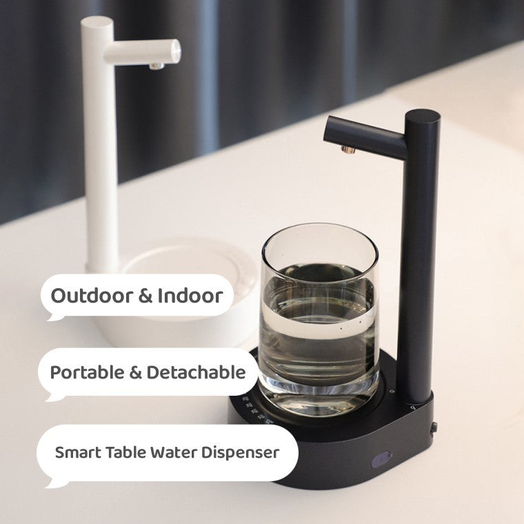 Desk Dispenser Electric Water Gallon Automatic Water Bottle Dispenser Rechargeable Water Dispenser Quick Loop