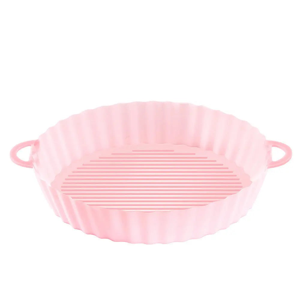 Air Fryer Tray Silicone Kitchen Supplies AirFryer Silicone Pot Grill Pan Accessories Disposable Paper Liner Quick Loop