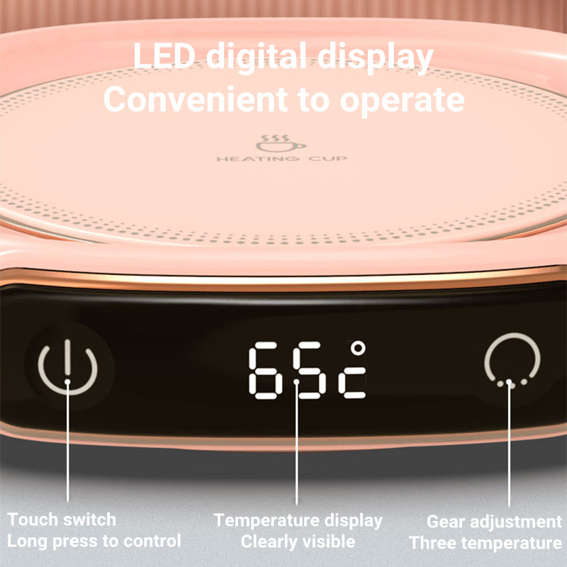 Coffee Mug Warmer Warm Coaster Smart Heating Cup Thermal Insulation Constant Temperature Coaster Heating Pad Desktop Quick Loop