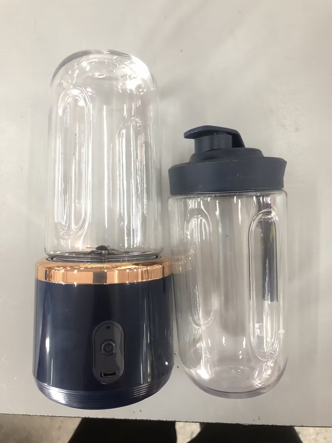 6blade Portable Blender Mini Juicer Cup Extractor Smoothie USB Charging Fruit Squeezer Blender Food Mixer Ice Crusher Portable Juicer Machine quick loop