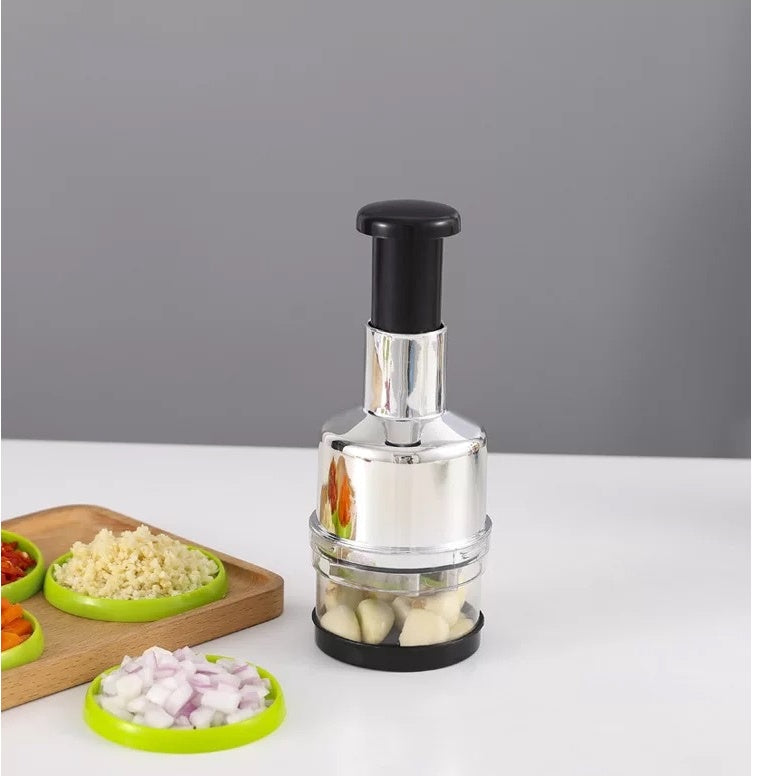 Clap Knife Multi-function Garlic Cutter Vegetable Cutter Manual Clap Knife Kitchen Supplies Household Stainless Steel Smashing Garlic Artifact Quick Loop