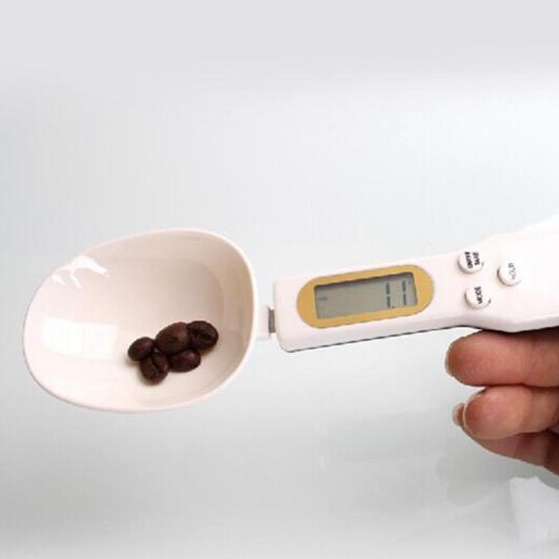LCD Digital Kitchen Scale Electronic Cooking Food Weight Measuring Spoon Grams Coffee Tea Sugar Spoon Scale Kitchen Tools Quick Loop