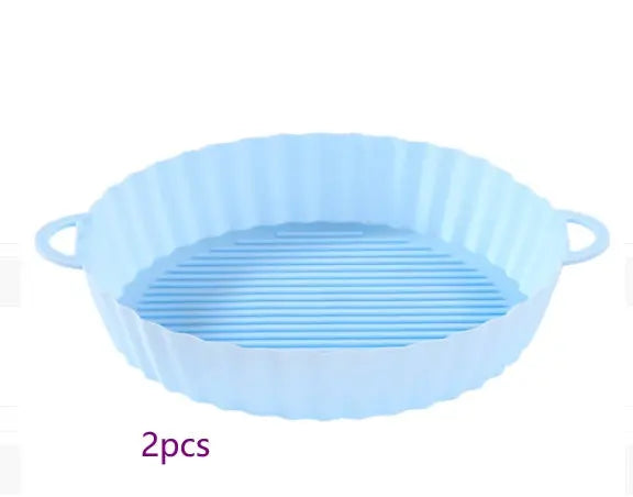 Air Fryer Tray Silicone Kitchen Supplies AirFryer Silicone Pot Grill Pan Accessories Disposable Paper Liner Quick Loop