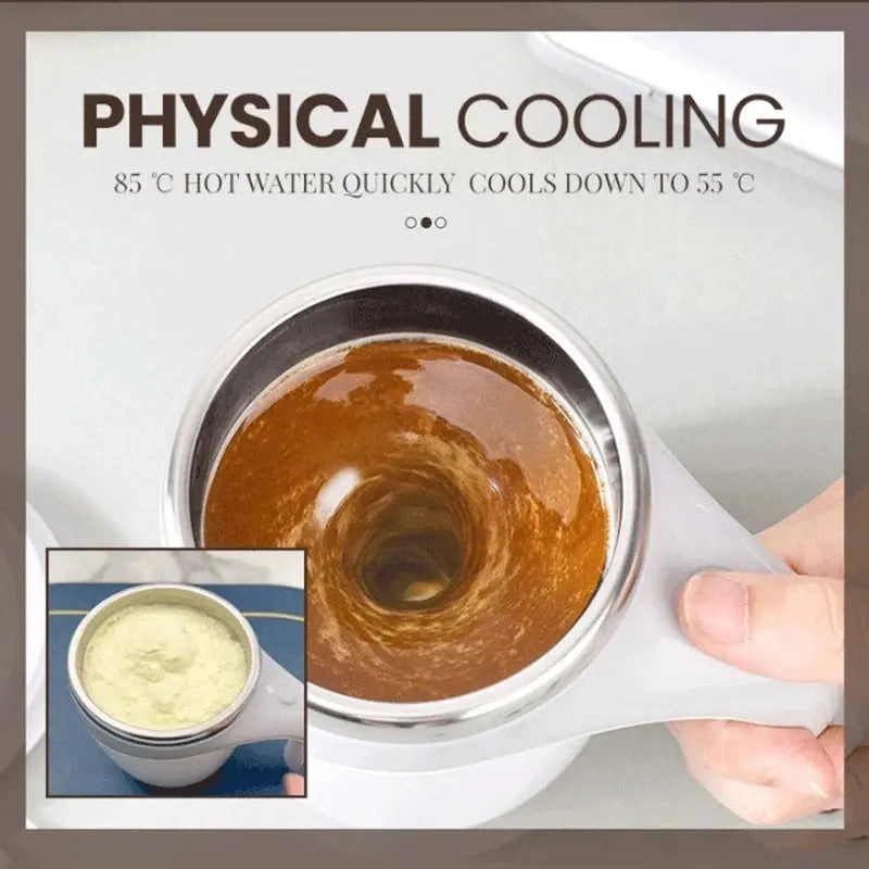 Rechargeable Model Automatic Stirring Cup Coffee Cup High Value Electric Stirring Cup Lazy Milkshake Rotating Magnetic Water Cup Quick Loop