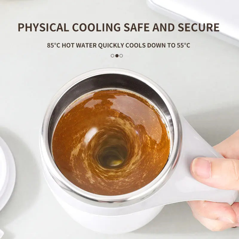 Rechargeable Model Automatic Stirring Cup Coffee Cup High Value Electric Stirring Cup Lazy Milkshake Rotating Magnetic Water Cup Quick Loop