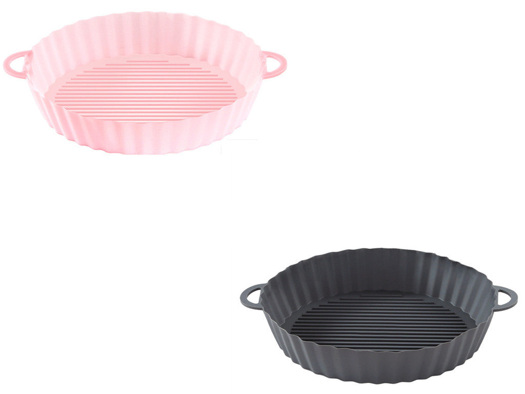 Air Fryer Tray Silicone Kitchen Supplies AirFryer Silicone Pot Grill Pan Accessories Disposable Paper Liner Quick Loop
