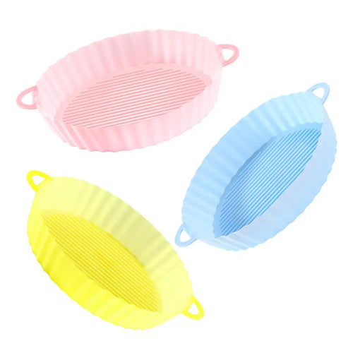 Air Fryer Tray Silicone Kitchen Supplies AirFryer Silicone Pot Grill Pan Accessories Disposable Paper Liner Quick Loop