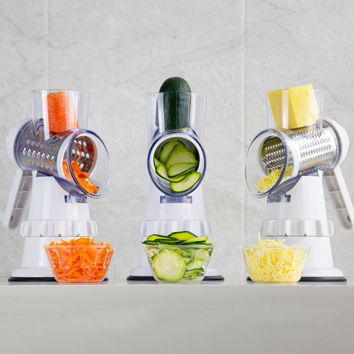 3 In 1 Vegetable Slicer Manual Kitchen Accessories Grater For Vegetable Cutter Round Chopper Mandolin Shredder Potato Home Kitchen Supplies Kitchen Gadgets quick loop