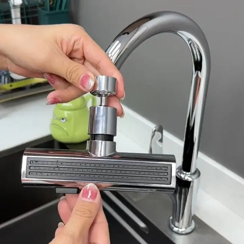 Kitchen Faucet Waterfall Outlet Splash Proof Universal Rotating Bubbler Multifunctional Water Nozzle Extension Kitchen Gadgets Quick Loop