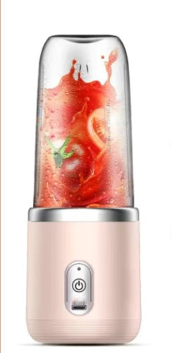 6blade Portable Blender Mini Juicer Cup Extractor Smoothie USB Charging Fruit Squeezer Blender Food Mixer Ice Crusher Portable Juicer Machine quick loop
