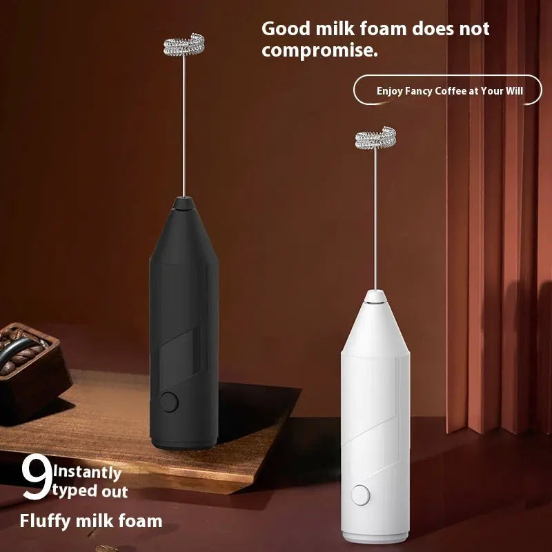 Mini Handheld Coffee Baking At Home Milk Frother Electric Stirring Rod Quick Loop