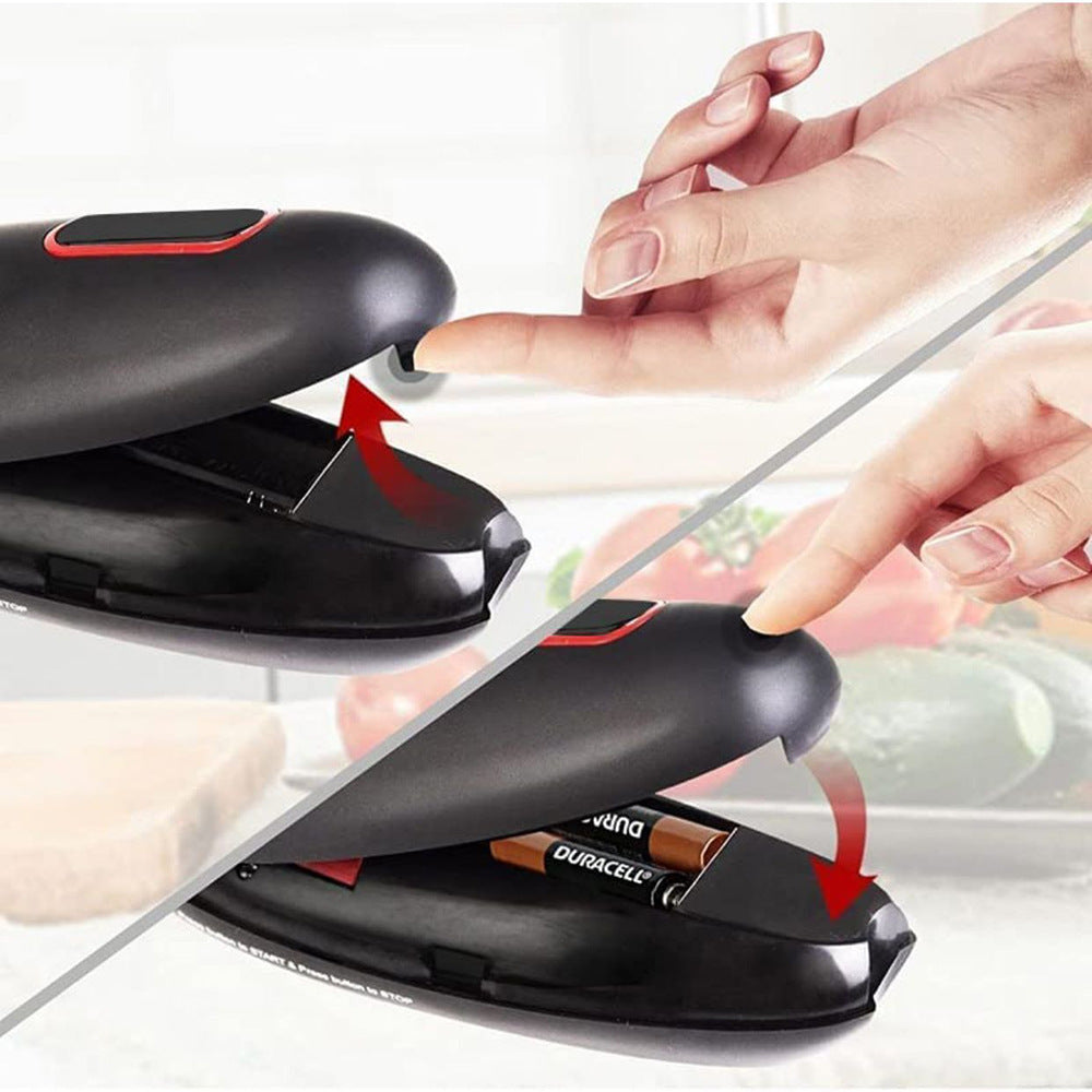 Electric Can Opener Automatic Jar Bottle Can Machine One Touch Portable Kitchen Hand Free Opening Opener Tool Gadgets Quick Loop