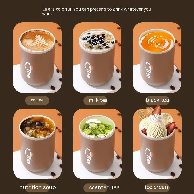 304 Stainless Steel Coffee Cup Double Insulation Good-looking Car Portable - Quick Loop