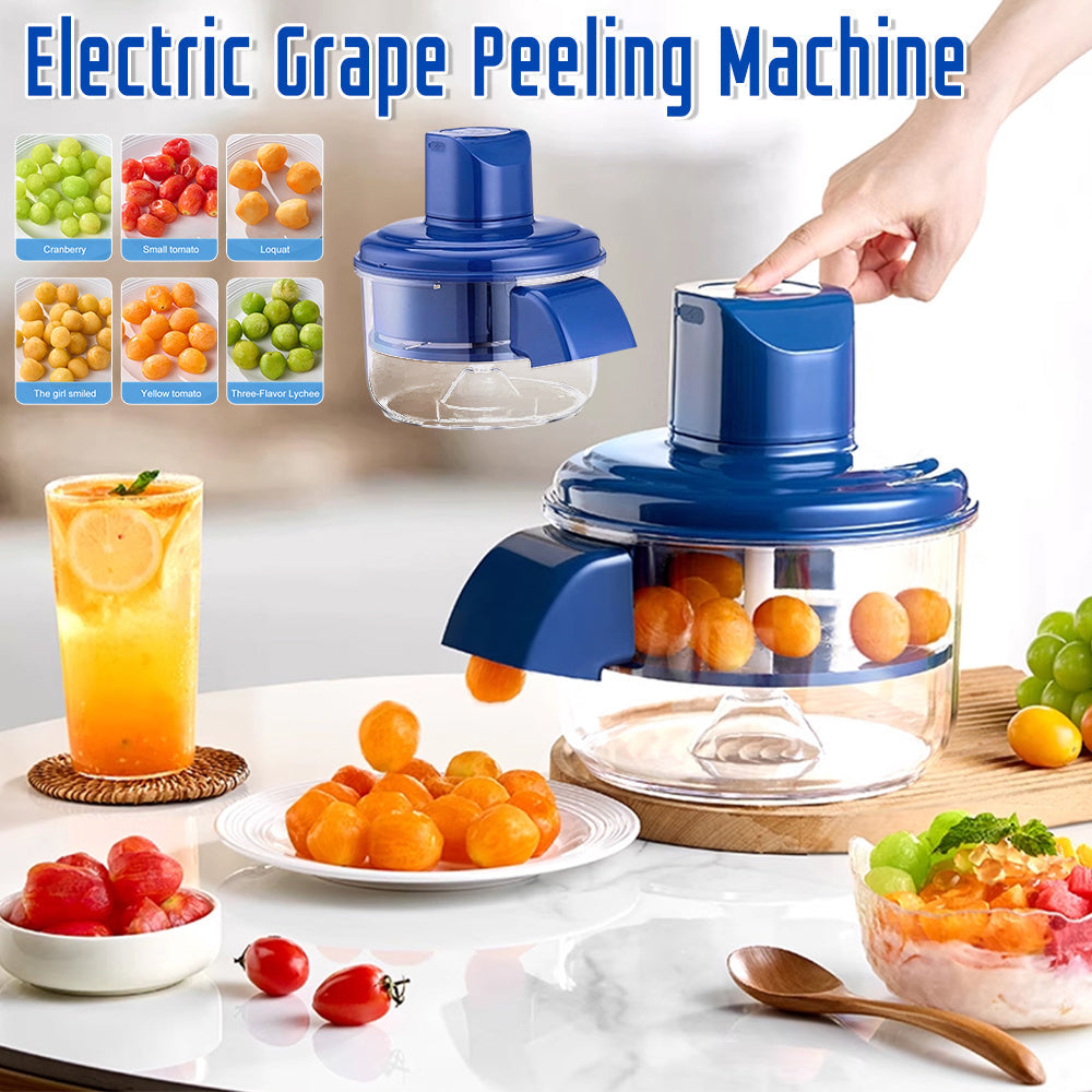 Automatic Electric Grape Peeler Electric Rechargeable Fruit Peeling Machine Hands-Free Skin Remover Home Kitchen Supplies Kitchen Gadgets Quick Loop