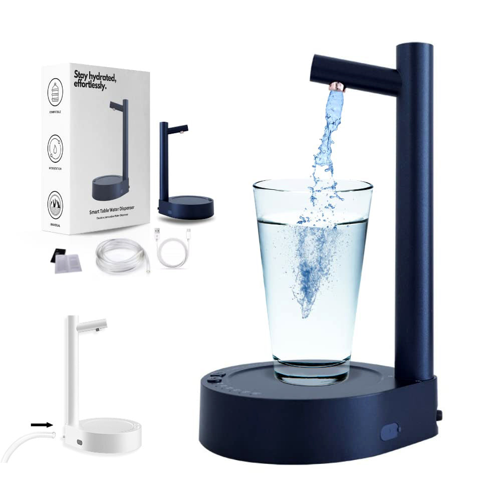 Desk Dispenser Electric Water Gallon Automatic Water Bottle Dispenser Rechargeable Water Dispenser Quick Loop