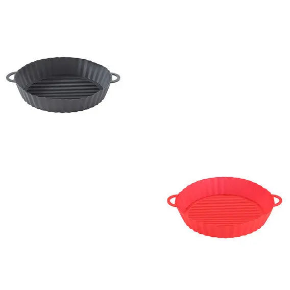 Air Fryer Tray Silicone Kitchen Supplies AirFryer Silicone Pot Grill Pan Accessories Disposable Paper Liner Quick Loop