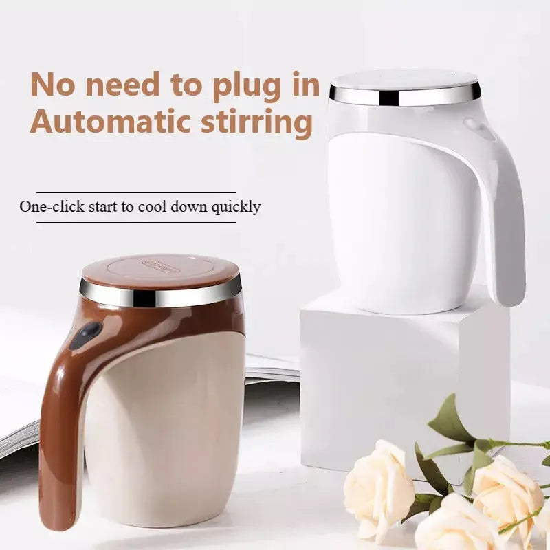 Rechargeable Model Automatic Stirring Cup Coffee Cup High Value Electric Stirring Cup Lazy Milkshake Rotating Magnetic Water Cup Quick Loop
