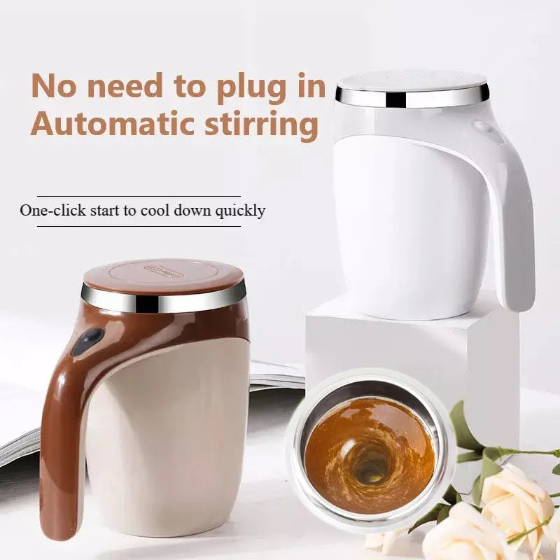 Rechargeable Model Automatic Stirring Cup Coffee Cup High Value Electric Stirring Cup Lazy Milkshake Rotating Magnetic Water Cup Quick Loop